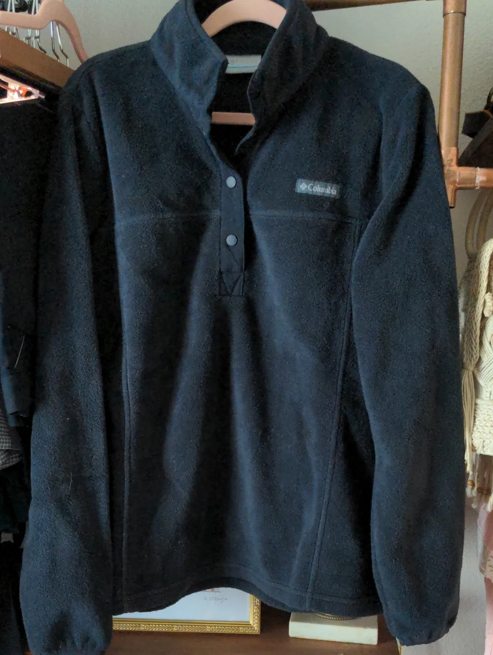 Columbia Women's Black Snap Fleece Pullover